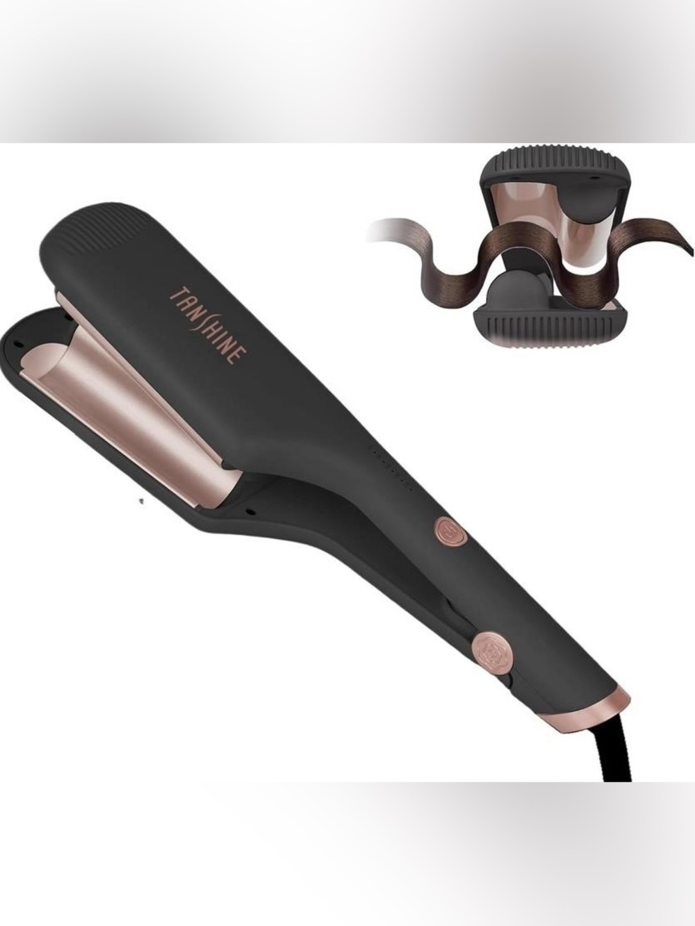 TANSHINE CURLING IRON WAVER 1.25IN DUAL BARREL